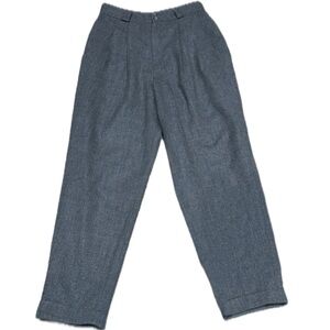 👖💼 HUGO BUSCATI‎ MILANO Vintage Wool Pleated Trousers | Gray Power Pants Sz 12